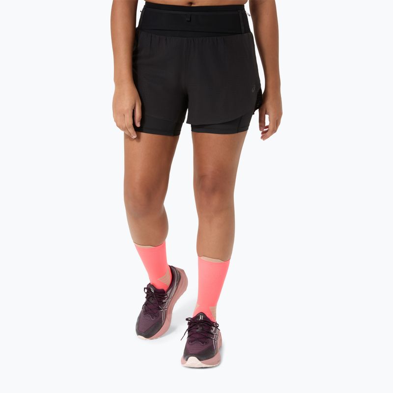 Dámske bežecké šortky ASICS Fujitrail Elite performance black