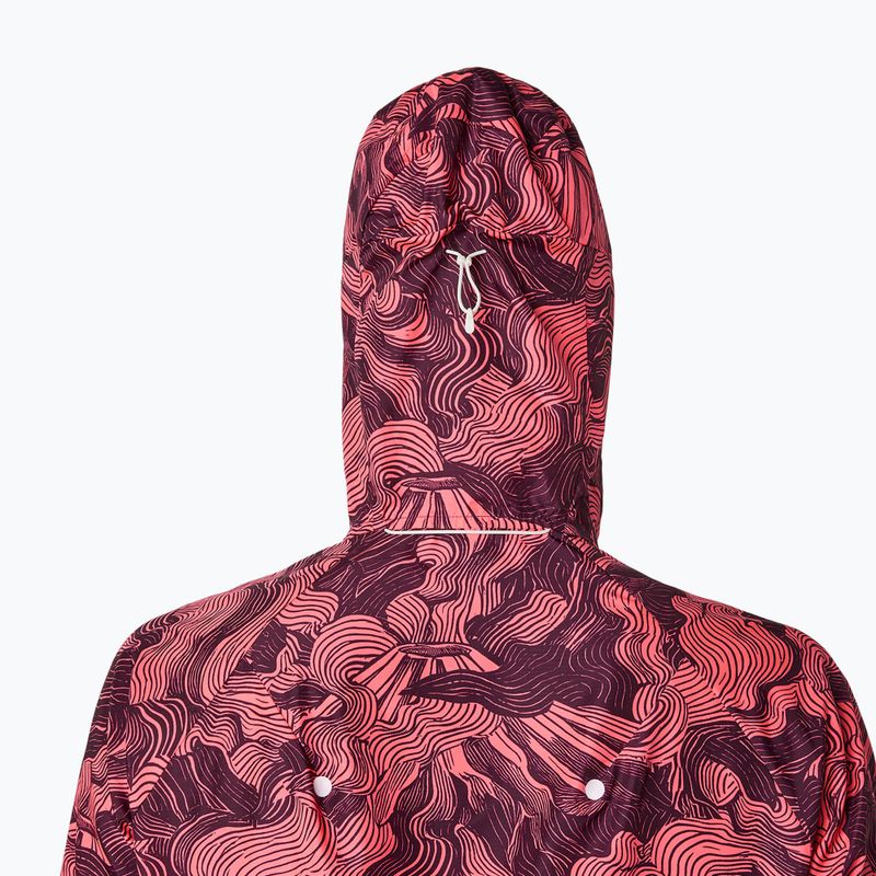 Pánska bežecká bunda Asics Fujitrail Packable Jacket blazing coral/dark aubergine 5