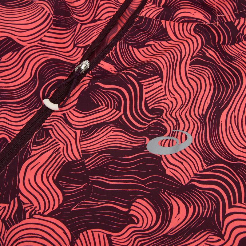 Pánska bežecká bunda Asics Fujitrail Packable Jacket blazing coral/dark aubergine 11