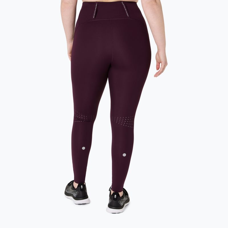 Dámske bežecké legíny ASICS Road High Waist Tight dark aubergine 3