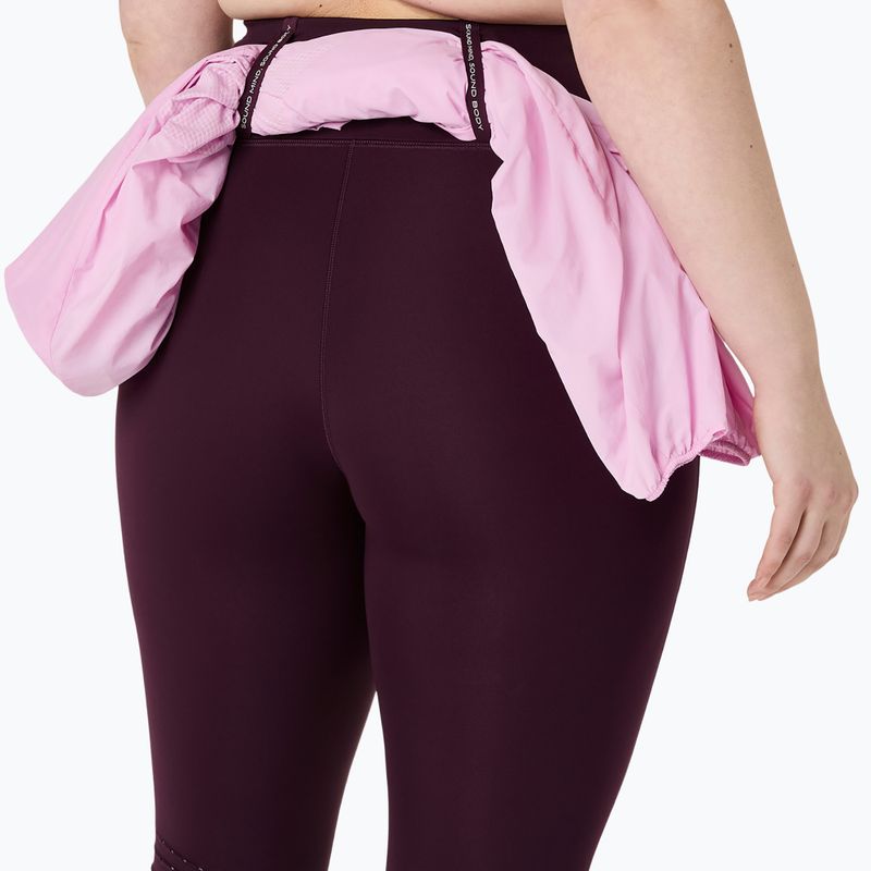Dámske bežecké legíny ASICS Road High Waist Tight dark aubergine 7