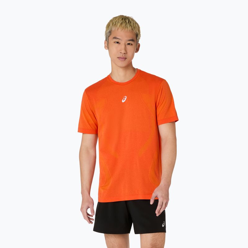 Pánske bežecké tričko ASICS Road Seamless Top energy orange
