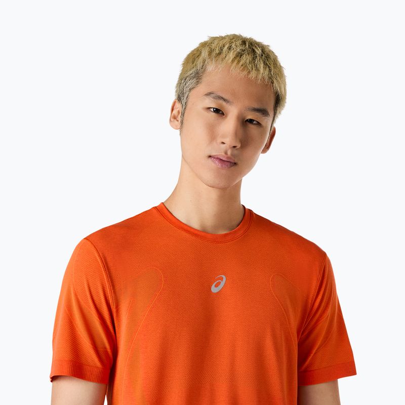 Pánske bežecké tričko ASICS Road Seamless Top energy orange 4