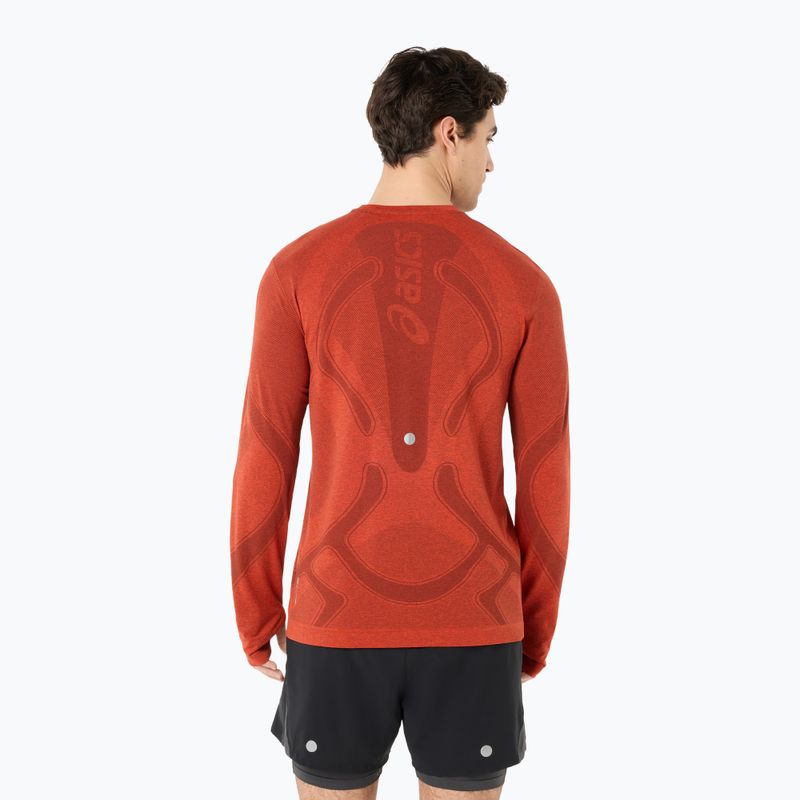 Pánske bežecké tričko longsleeve ASICS Road Seamless Top singed red 2