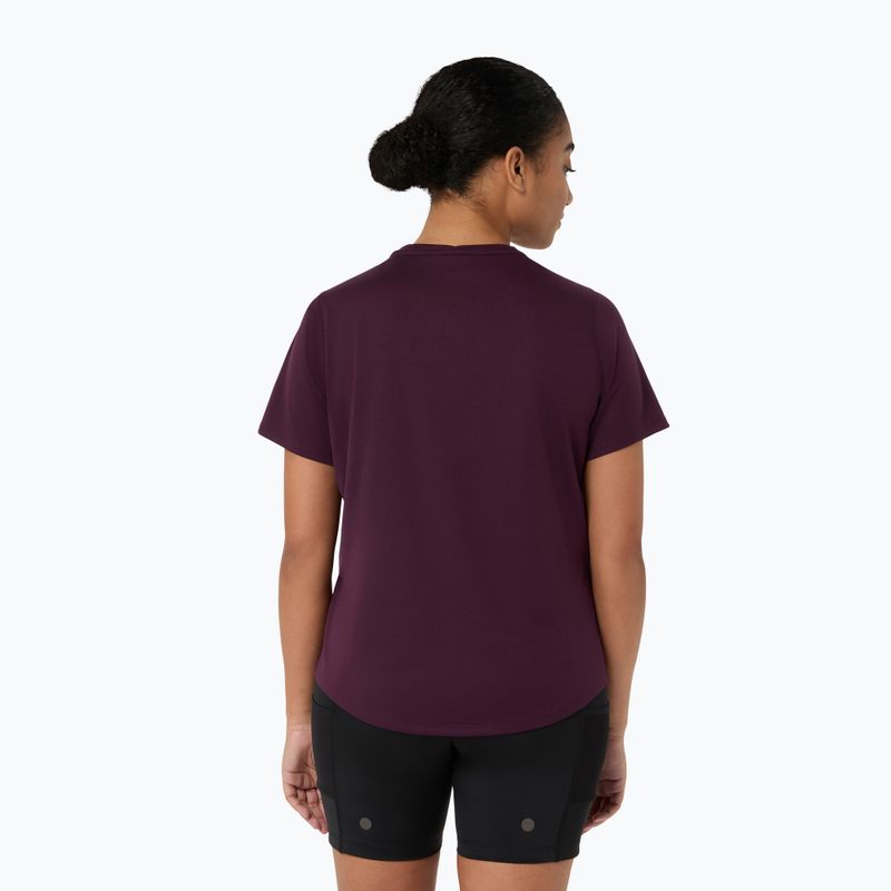 Dámske bežecké tričko Asics Fujitrail Logo Ss Top Dark Aubergine 3