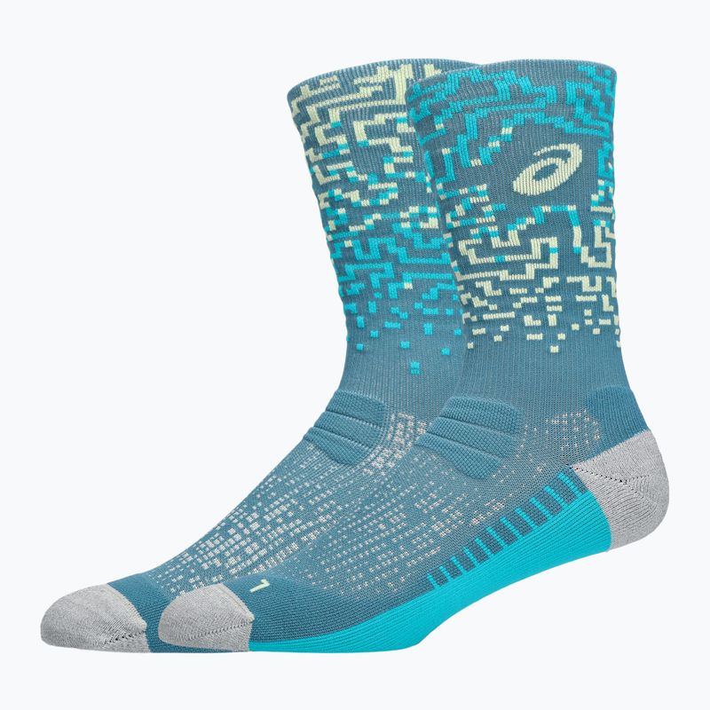 Ponožky ASICS Performance Run Crew foggy teal/energy aqua 2