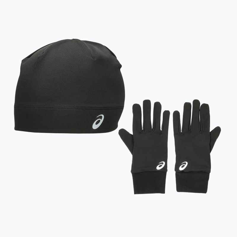 Čiapka + rukavice ASICS Winter Pack performance black