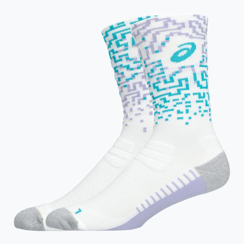 Ponožky ASICS Performance Run Crew white/energy aqua 2