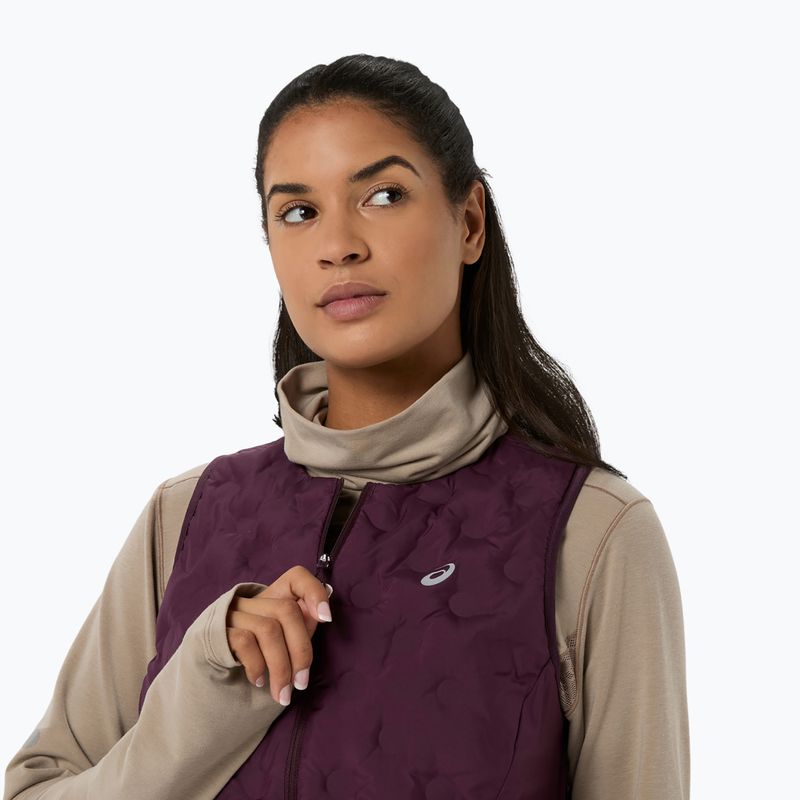 Dámska bežecká vesta Asics Nagino Run Padded Gilet dark aubergine 5