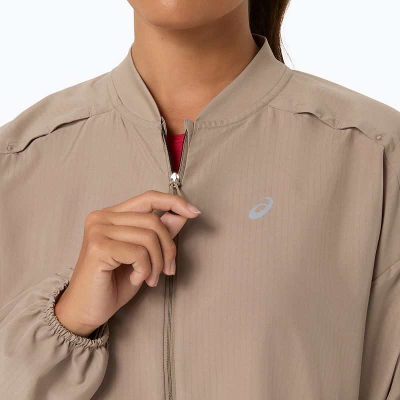 Dámska bežecká bunda ASICS Nagino Run Adjustable Jacket greige 5