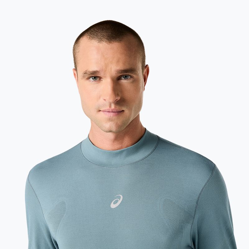 Pánska termo mikina ASICS Road Winter Seamless Top foggy teal 5