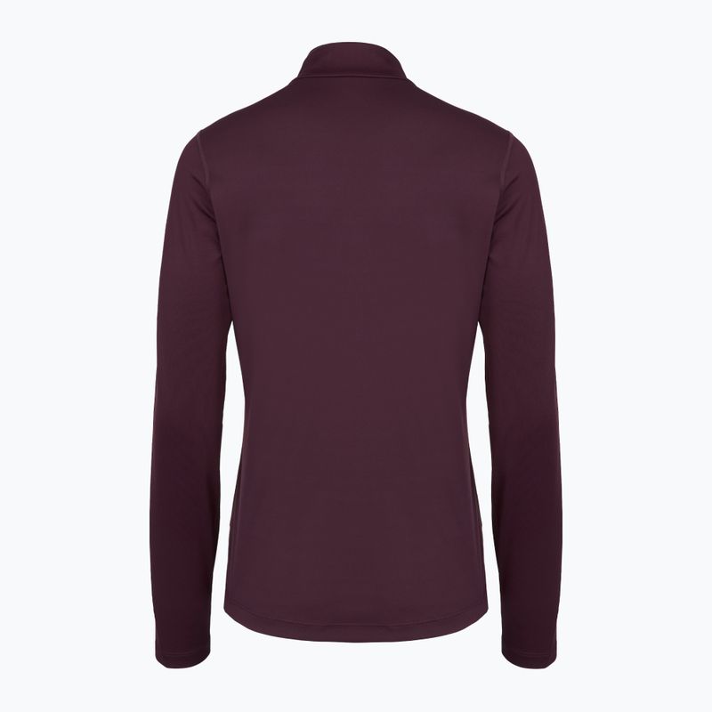 Dámske bežecké tričko longsleeve ASICS Core 1/2 Zip Winter Top dark aubergine 2