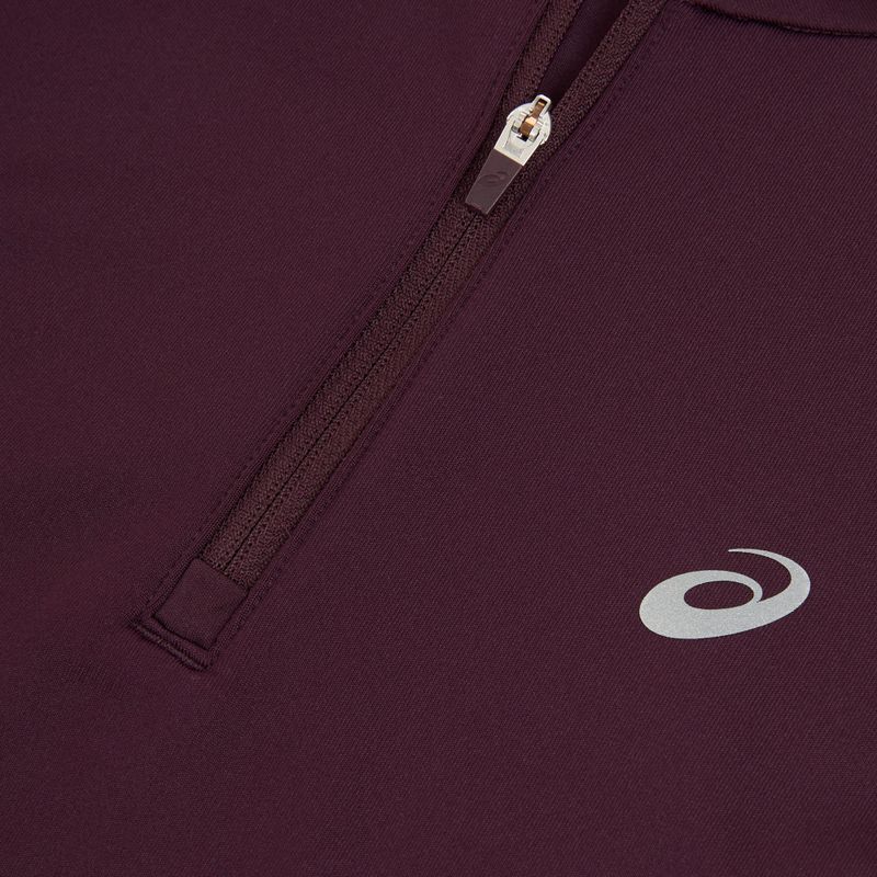 Dámske bežecké tričko longsleeve ASICS Core 1/2 Zip Winter Top dark aubergine 3