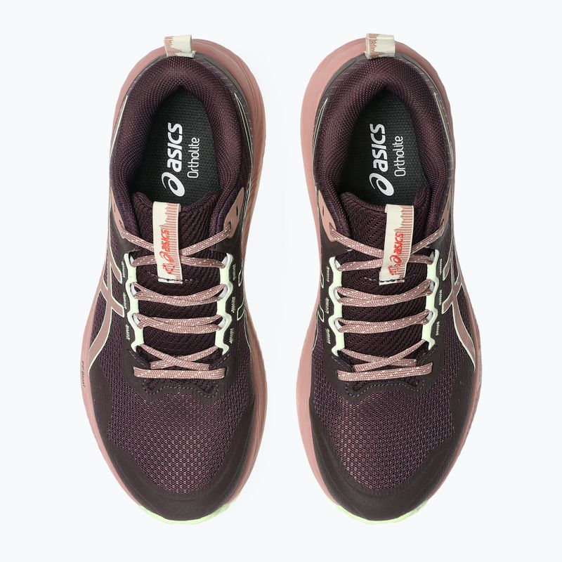 Dámske bežecké topánky Asics Trabuco Terra 3 Dark Aubergine/Illuminate Yellow 4