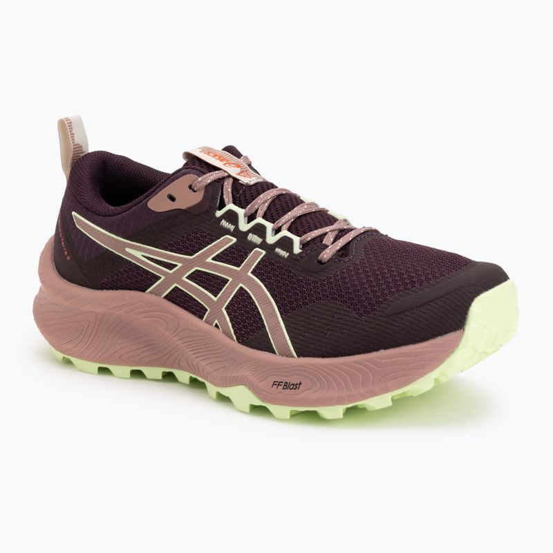 Dámske bežecké topánky Asics Trabuco Terra 3 Dark Aubergine/Illuminate Yellow