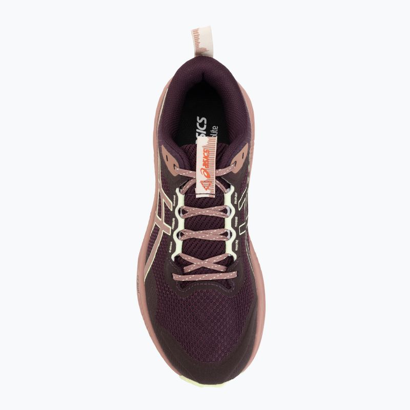 Dámske bežecké topánky Asics Trabuco Terra 3 Dark Aubergine/Illuminate Yellow 5