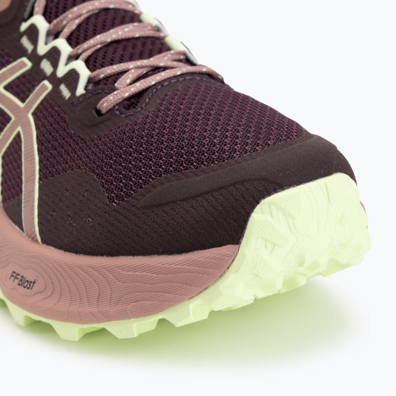 Dámske bežecké topánky Asics Trabuco Terra 3 Dark Aubergine/Illuminate Yellow 7