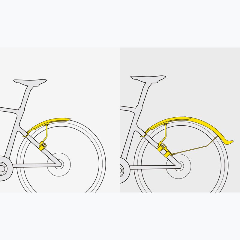 Blatníky na bicykel Topeak Tetrafender R1&R2 Road set čierne 10