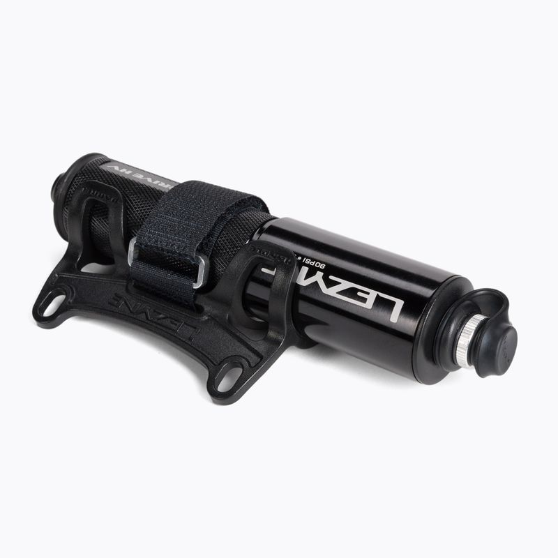 Lezyne POCKET DRIVE HV ABS FLEX HOSE 90psi cyklistická pumpa krátka čierna LZN-1-MP-PKDRHV-V104