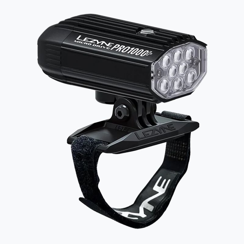 Predné svetlo na bicykel Lezyne Micro Drive Pro 1000+ saténové čierne