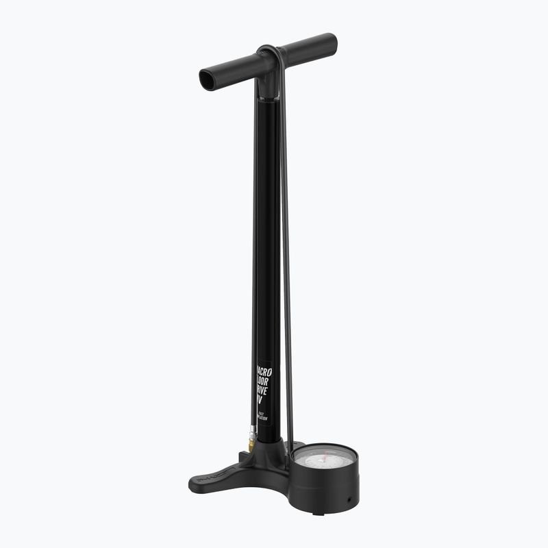 Cyklistická pumpa Lezyne Macro HV Floor Drive DV 100psi plochá čierna