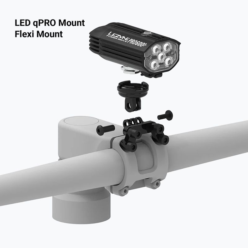 Držiak na bicykel Lezyne Flexi Stem Mount satin black 7