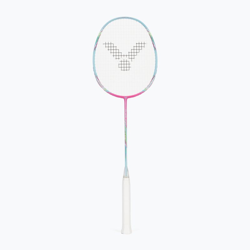 Bedmintonová raketa VICTOR DriveX 6SP QM fluorescent rose-red/light blue