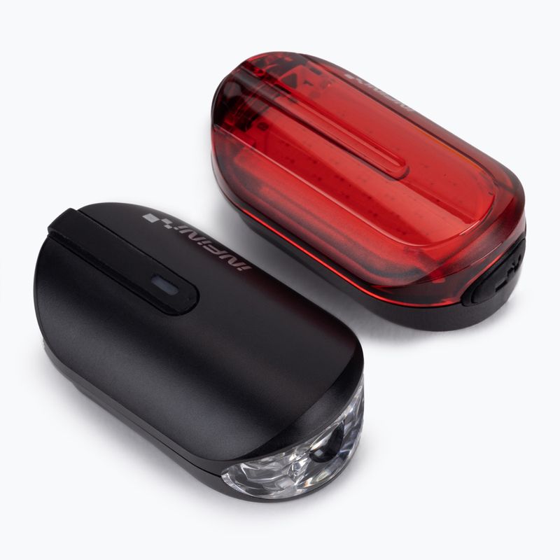 INFINI Set Olley Usb svetlá na bicykel čierne I-210PR-B