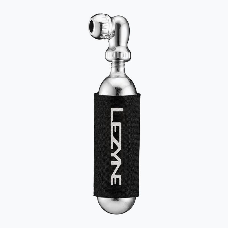 Cyklistická pumpa Lezyne Twin Speed ​​Drive CO2 + 1x 16g kazeta gloss silver