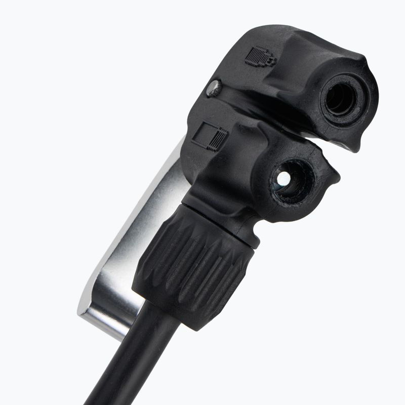 Cyklistická pumpa Lezyne Macro Floor DV Dual Valve Head 220psi strieborná 5