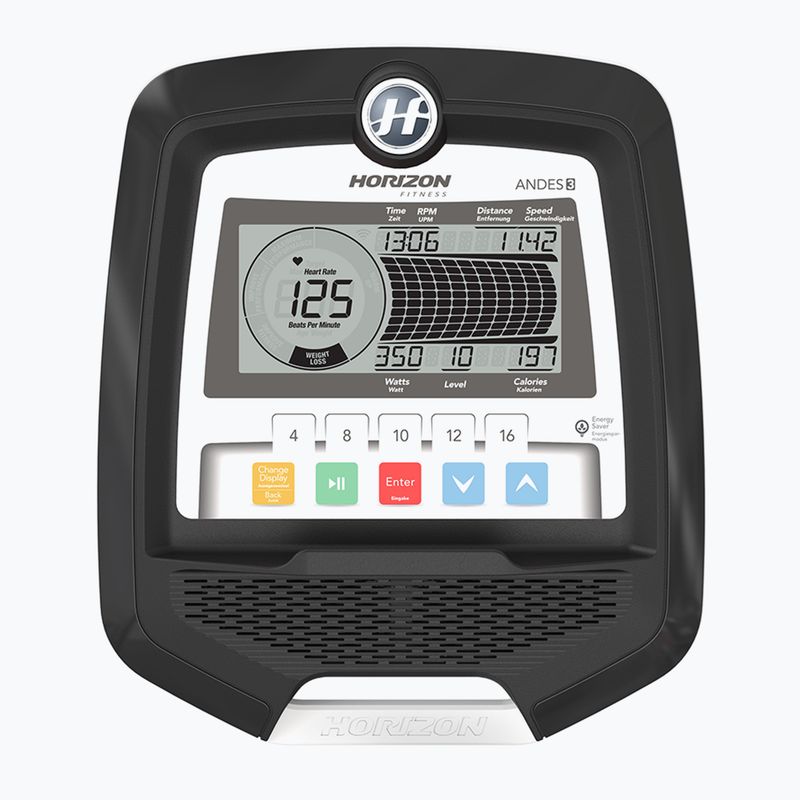Eliptický trenažér Horizon Fitness Andes 3.1 čierny/biely 3