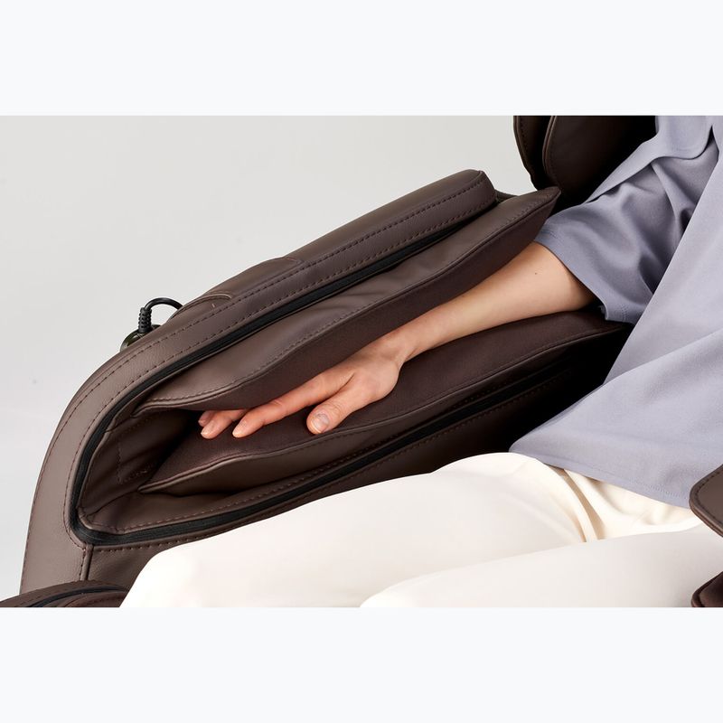 Masážne kreslo SYNCA Hisho hnedé 13