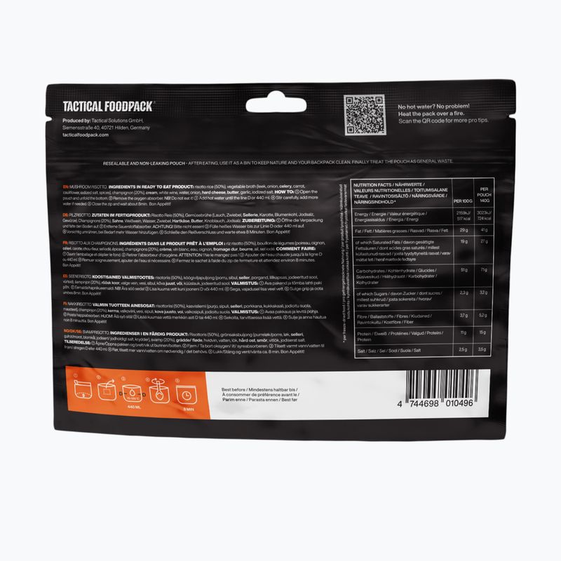 Mrazom sušené potraviny Tactical Foodpack Hubové rizoto 580 g 3