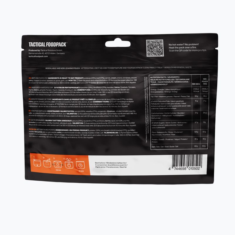 Mrazom sušené potraviny Tactical Foodpack Beef and Potato Pot 140 g 3