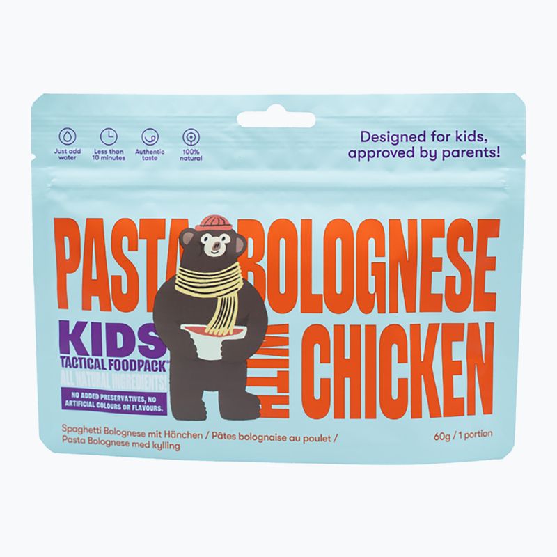 Mrazom sušené potraviny Tactical Foodpack Kids Pasta Bolognese with Chicken 200 g