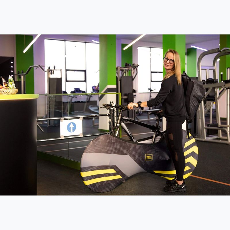 Obal na kolesá bicykla  VELOSOCK Yellow Lines 3