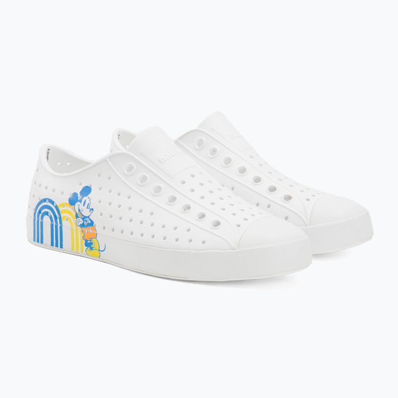 Native Jefferson Tlač Disney tenisky shell white/shell white/positive mickey 4