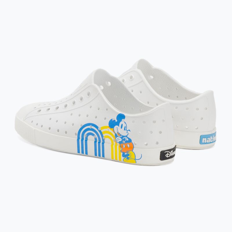 Native Jefferson Print Disney Jr detské tenisky shell white/shell white/positive mickey 3