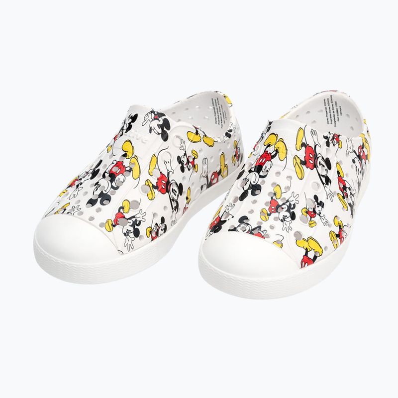 Native Jefferson Print Disney Jr detské tenisky shell white/shell white/all over print 11