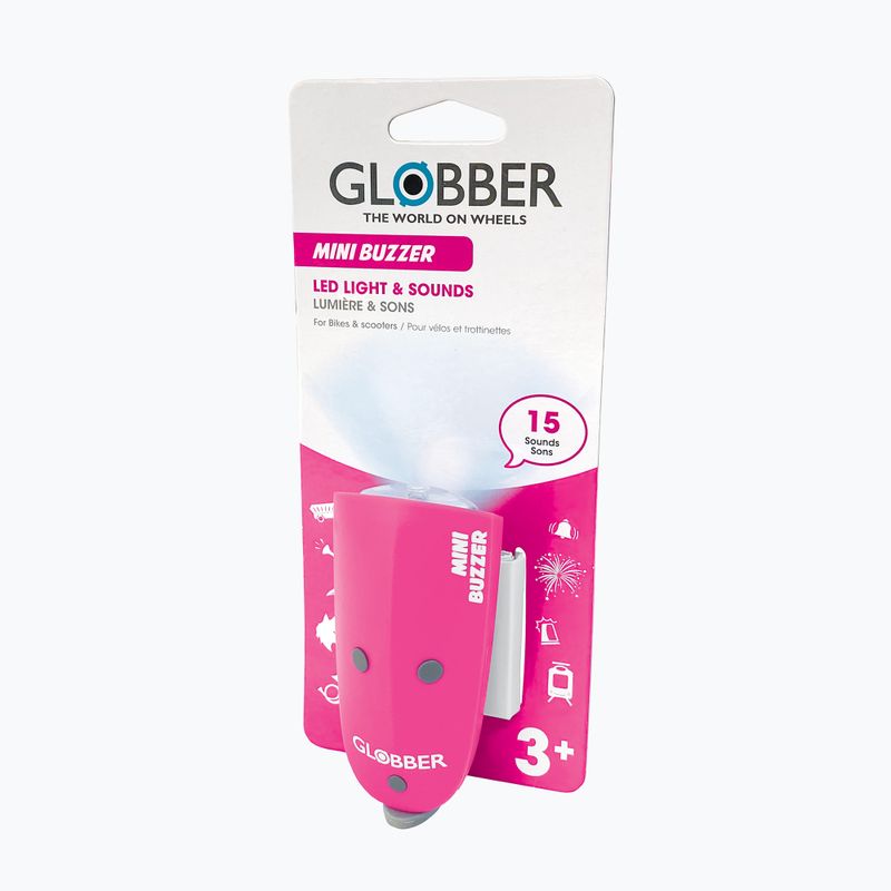 Lampa s klaksónom Globber Mini Buzzer deep pink 2