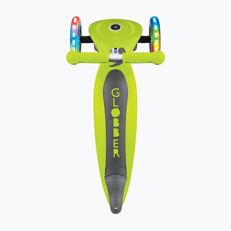 Detská trojkolka Globber Junior Foldable Lights limetkovo zelená 4