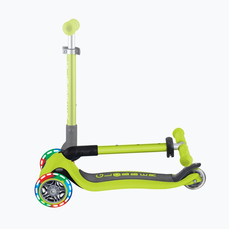 Detská trojkolka Globber Junior Foldable Lights limetkovo zelená 6