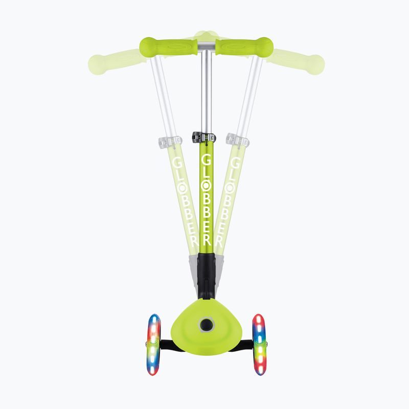 Detská trojkolka Globber Junior Foldable Lights limetkovo zelená 8