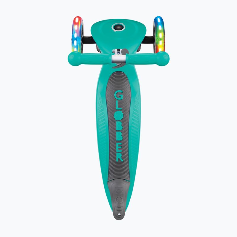 Detská trojkolka Globber Junior Foldable Lights tmavo smaragdovo zelená 4