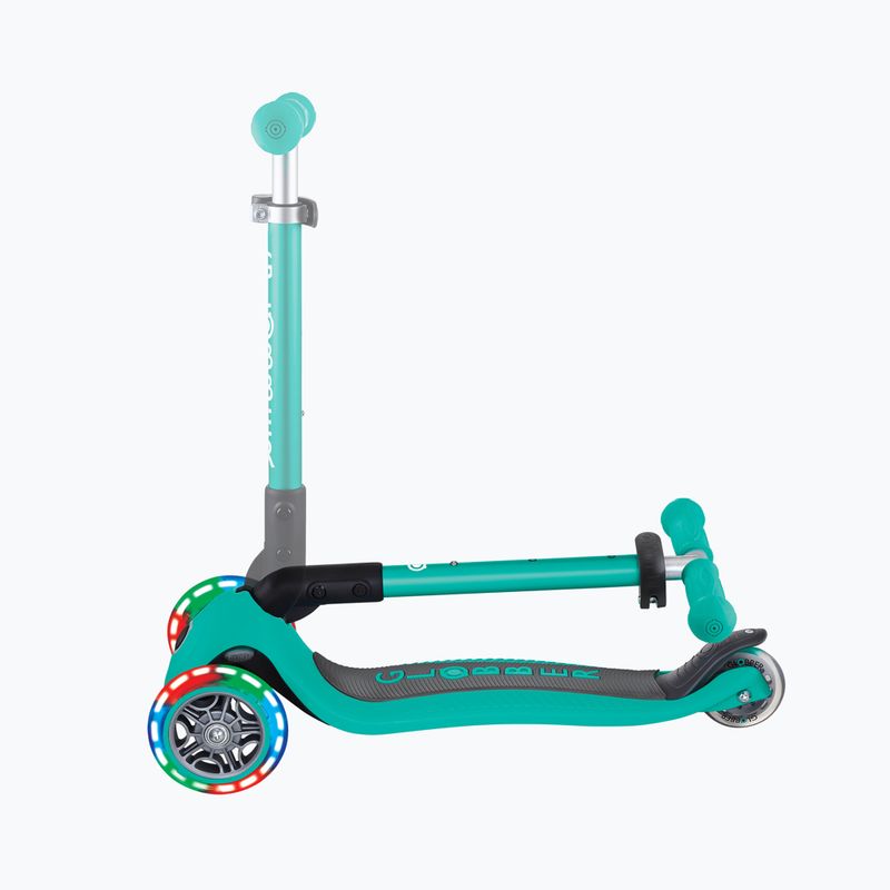 Detská trojkolka Globber Junior Foldable Lights tmavo smaragdovo zelená 6