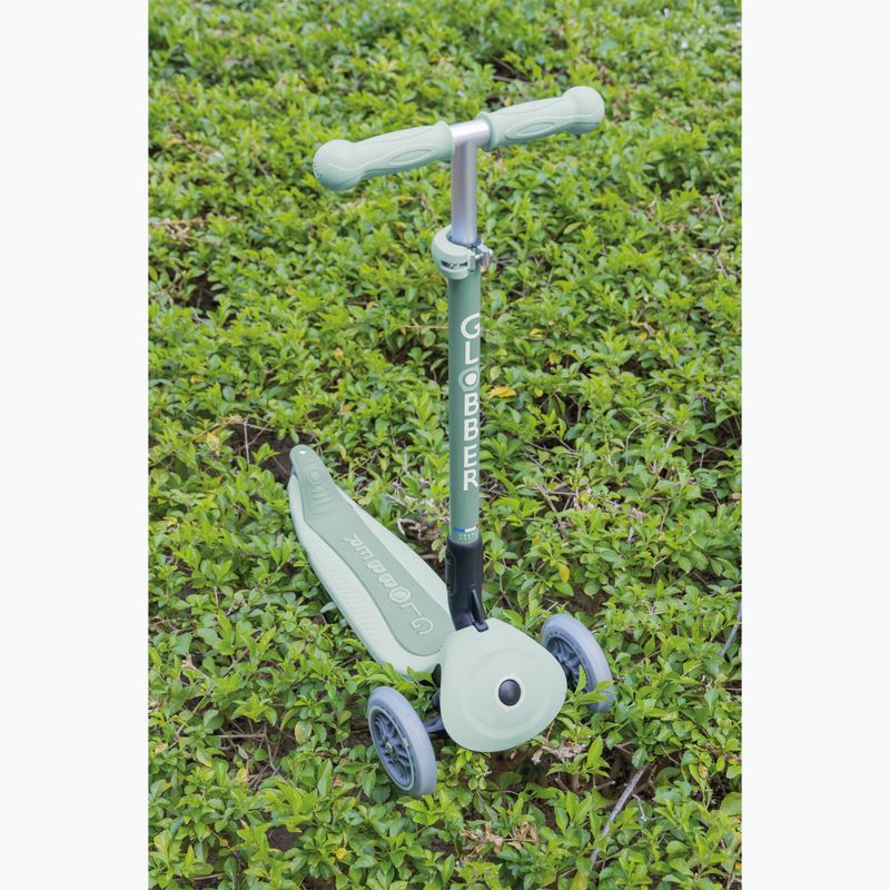 Detská trojkolesová kolobežka Globber Junior Primo Foldable Lights Eco pistachio 11