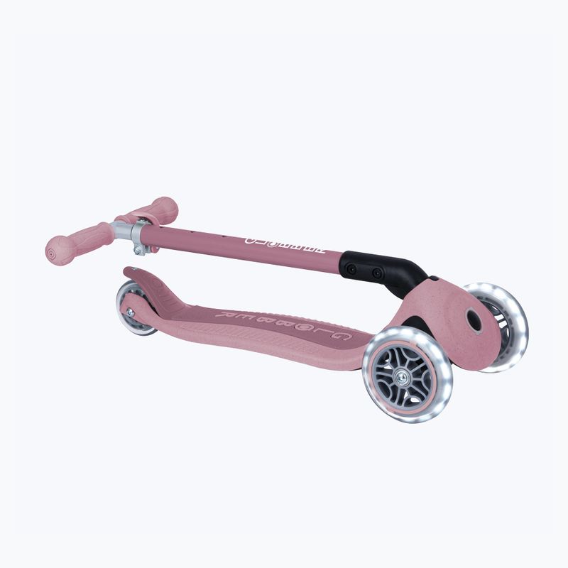 Detská trojkolesová kolobežka Globber Junior Primo Foldable Lights Eco berry 4