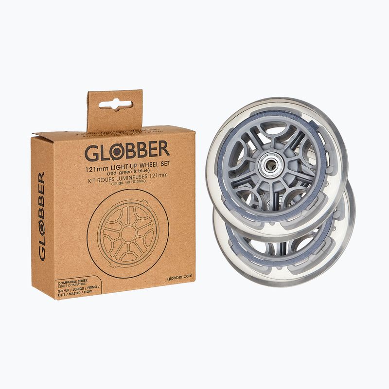Kolieska na kolobežku Globber LED 121mm ABEC-9 2 pcs. LED multicolour 3