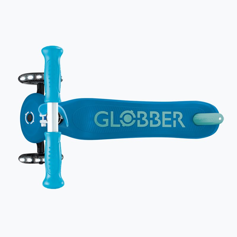 Detská trojkolesová kolobežka Globber Primo Plus Glow Lights petrol blue 6