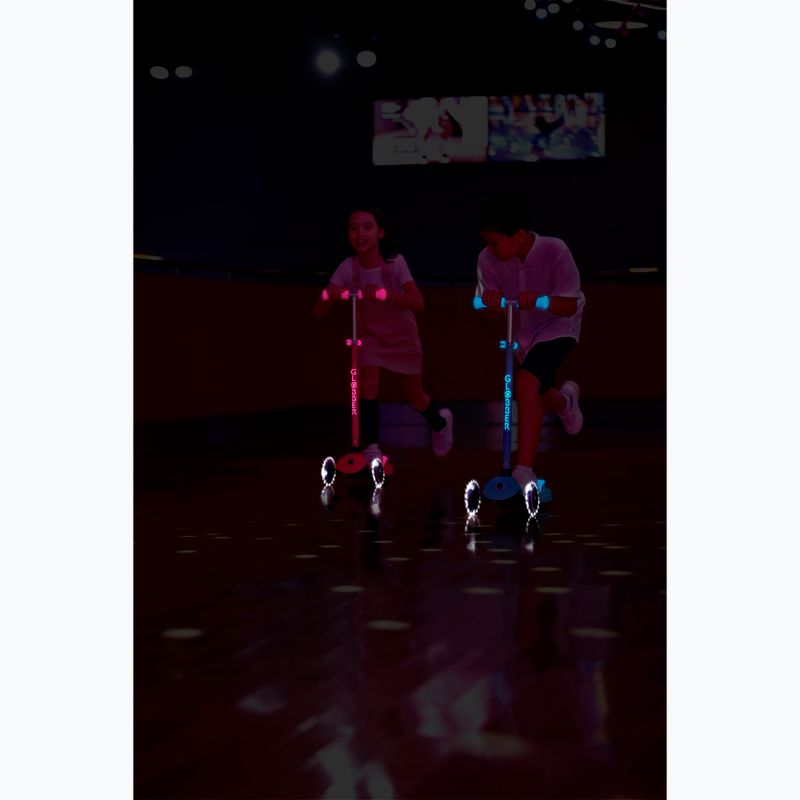 Detská trojkolesová kolobežka Globber Primo Plus Glow Lights coral pink 16